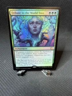 Tribute to the World Tree - Foil - MOM #211 - MTG Enchantment Rare - Image 1