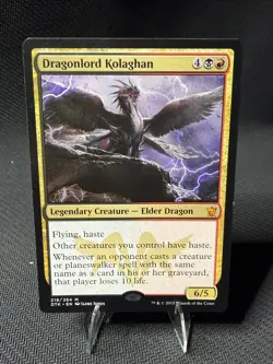 Dragonlord Kolaghan - DTK #218 | Mythic | MTG Dragons of Tarkir - Image 1