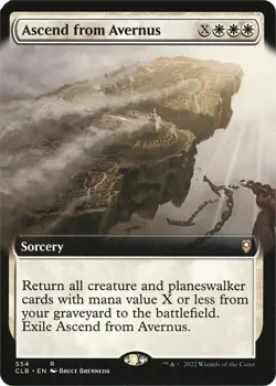 1x Foil Ascend from Avernus Extended Art Commander Legends: Battle for Baldur's - Image 1
