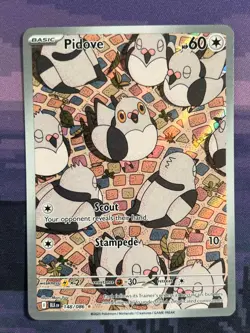 Pidove 148/086 Pokemon Black Bolt Illustration Rare Near Mint Card NM - Image 1