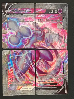 Pokemon TCG Mewtwo V Union SWSH159 SWSH160 SWSH161 SWSH162 Holo Rare Card - Image 1