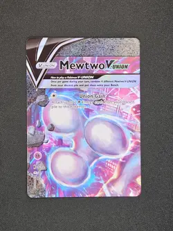 Pokemon TCG Mewtwo V Union SWSH159 SWSH160 SWSH161 SWSH162 Holo Rare Card - Image 2
