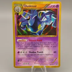 Pokemon Card Dusknoir 104/101 B&W Plasma Blast Gold Secret Rare - Image 2