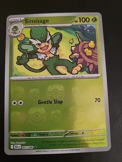 Simisage (Master Ball Pattern) 005/086 - Pokemon TCG Black Bolt NM - Image 1