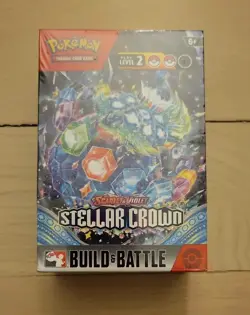 Pokemon TCG Scarlet & Violet sv Stellar Crown Build and Battle Box Sealed NIB - Image 2