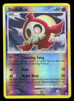 Pokemon DUSKULL SH2 Stormfront - RARE Rev Holo - MOD PLAY - Image 1