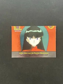 1995 Topps Pokemon TV Animation #EP21 Abra and the Psychic Showdown - Image 1