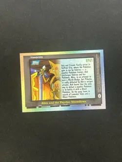 1995 Topps Pokemon TV Animation #EP21 Abra and the Psychic Showdown - Image 2