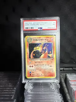 1997 POKEMON JAPANESE ROCKET #6 DARK CHARIZARD-HOLO PSA 7 - Image 4