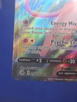 Pokemon Fusion Strike Mew V 250/264 Full Art Ultra Rare NM - Image 5