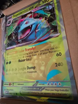 Pokemon TCG Mega Evolution Lenticular Ivysaur and Mega Venusaur - Image 1