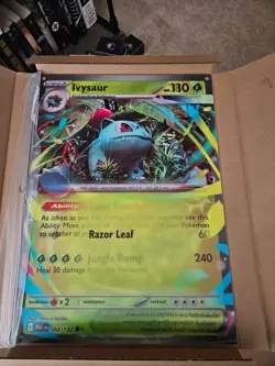 Pokemon TCG Mega Evolution Lenticular Ivysaur and Mega Venusaur - Image 2