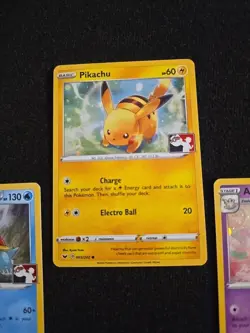 Pikachu, Drednaw & Alcremie Event League Promo Cosmo Holo Pokemon Stamped - Image 2