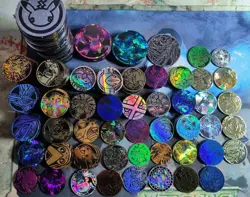 Lot of 10x Official Pokemon TCG Coins Jumbo & Small Size (No Duplicates) - Image 2