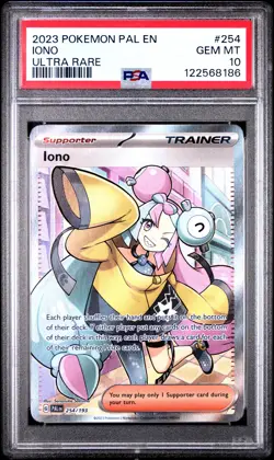 2023 POKEMON PAL EN-PALDEA EVOLVED ULTRA RARE #254 IONO PSA 10 - Image 1