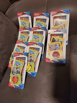 Lot of 9 Battlestyles Blister Packs Pokemon TCG Factory Sealed - Image 1