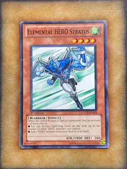 Yugioh Elemental HERO Stratos LCGX-EN024 Common 1st Ed MP - Image 1