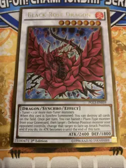 Yugioh Black Rose Dragon PGL3-EN059 1st Edition NM - Image 1