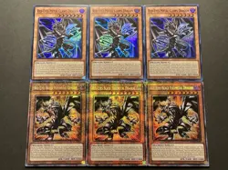 Red-Eyes Black Fullmetal Dragon | Starlight Rare + 3x Claws Dragon | YuGiOh! - Image 1