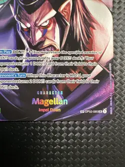 📈One Piece Card Game TCG English OP02-085 Magellan(SP)Alternate Art Super Rare - Image 5