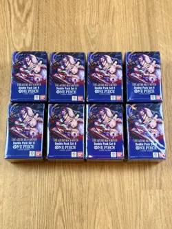 x8 One Piece Double Pack Set DP-09 Azure Seas Seven OP-14 | Brand New & Sealed - Image 2