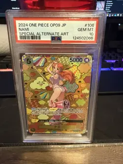 2024 ONE PIECE JAPANESE OP09-EMPERORS IN THE NEW WORLD #106 NAMI PSA 10 - Image 1
