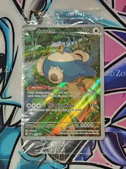 POKEMON Snorlax SVP 051 SEALED Illustration Rare Scarlet & Violet ETB Promo Card - Image 1
