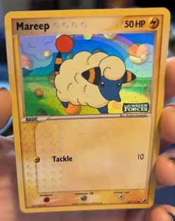 Pokemon TCG Mareep Card 62/115 Unseen Forces Holo Stamped - Image 2