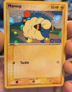 Pokemon TCG Mareep Card 62/115 Unseen Forces Holo Stamped - Image 3
