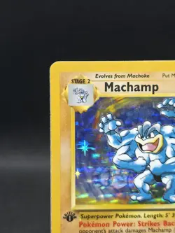 Pokemon Card 1995 Machamp Base Set 8/102 Hologram 1st Edition Holo Rare - Image 5