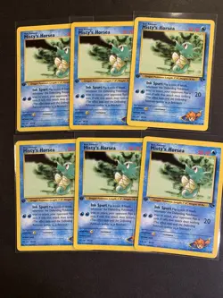 1x Pokemon Card: Misty’s Horsea 87/132 1ST EDITION Gym Challenge Set NM/Mint - Image 1