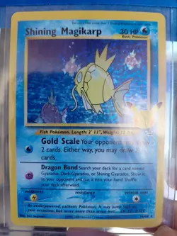 Pokemon TCG Celebrations Classic Collection Shining Magikarp Holo Card 66/64 - Image 4