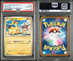 PSA10 GEM Pikachu 120/SV-P Promo 2023 Gym Event Japan Exclusive Pokemon Card #02 - Image 3