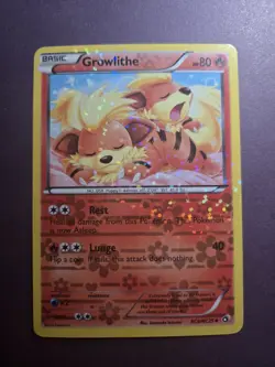 Pokemon TCG Growlithe RC4/RC25 Legendary Treasures 2013 Radiant Collection Card - Image 1