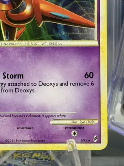 2011 Deoxys 2/95 Holo Pokemon Card Call of Legends Series - Image 5