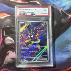 Pokemon TCG Gastly Illustration Rare IR Holo Card 177/162 Temporal Forces PSA 9 - Image 1