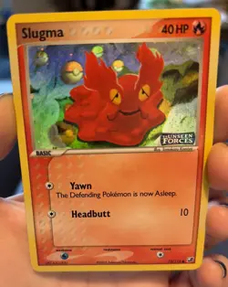 Pokemon TCG Slugma EX Unseen Forces 73/115 Holo Stamped Card - Image 2