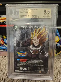 Dragon Ball Super Card Game Championship Promo VEGETA TIME REGULATOR P-142 M/NM - Image 1