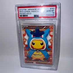 Poncho Pikachu Gyrados Pokemon Card Japanese Promo XY-P Holo *CUSTOM* - Image 1