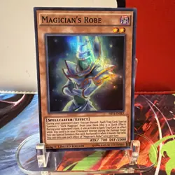 Yugioh Magician's Robe SHVI-ENSE3 Super Rare Limited Edition NM + BONUS CARD - Image 1