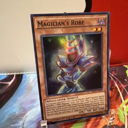 Yugioh Magician's Robe SHVI-ENSE3 Super Rare Limited Edition NM + BONUS CARD - Image 2