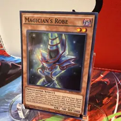 Yugioh Magician's Robe SHVI-ENSE3 Super Rare Limited Edition NM + BONUS CARD - Image 3