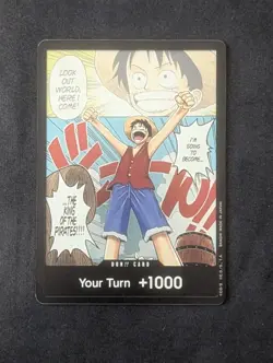 Luffy Manga OP-01 - DON!! Card Parallel One Piece Romance Dawn x3 - Image 2