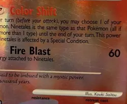 Pokemon TCG Ninetales Mysterious Treasures Rare Card 32/123 Reverse Holo - Image 2