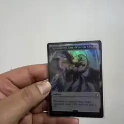 Magic The Gathering Final Fantasy Foil Sephiroth, One-Winged Angel Token #0024 - Image 1
