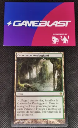 MTG Verdant Catacombs Italian - Zendikar - Black Green Fetch Land First Printing - Image 1