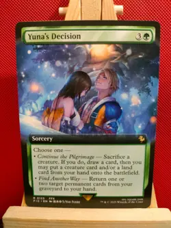 Yuna's Decision (Extended Art) - Final Fantasy Commander - NM - MTG - Image 1