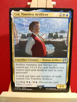 Cid, Timeless Artificer 0413 - Final Fantasy - NM - Uncommon - MTG - Image 1