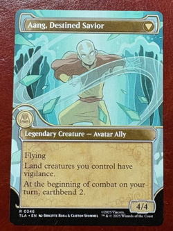 1x NM SHOWCASE Aang, at the Crossroads - 0346 R TLA - MTG Magic Never Played - Image 2