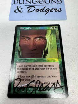 Biorhythm - Onslaught FOIL - Magic the Gathering MTG - Signed - Image 1